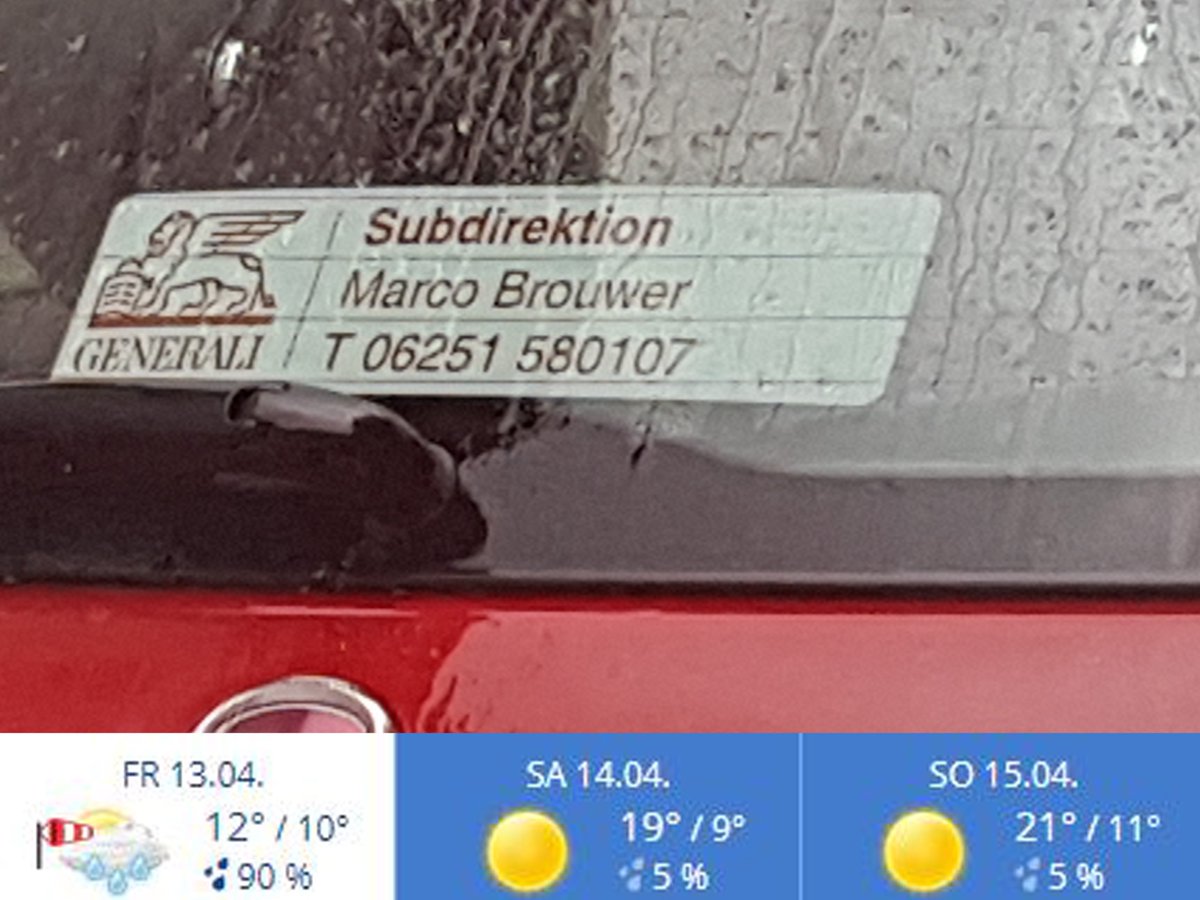 Donner &amp; Blitz über Bensheim... das WoE sieht dafür, zum Glück, besser aus!

Was soll es werden? Grillen, Radtour, Wandern, Arbeiten oder...?

Wenn es dann mal soweit ist: schönes Wochenende

Euer #generali #versicherung #bensheim #bergstrasse