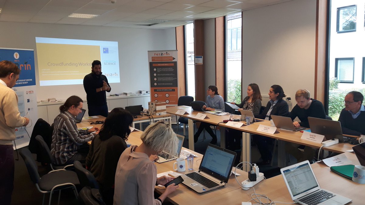 LauraLecci's tweet photo. Kicking off #day2 for @fet_eu #projects and their @EUBIC #mentors with @eurocrowd @CrowdScience @DarioMazzella @META_Group @ICARUS_ALLOYS @CellViewer_EU @BREAKBENeu #CFWEB #greenflash @MoPesce @danielemangiaro @phchevremont @LmeIncubation @Fet2Rin https://t.co/RxIWNdVNn6