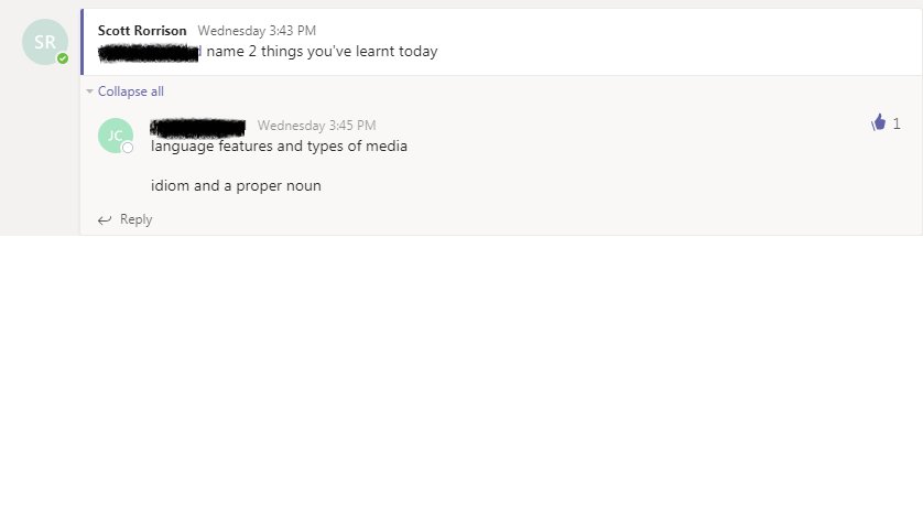 hetaTLD's tweet image. Loving the @MicrosoftTeams chat function and the way it enables my learners to summarise their learning throughout the session.