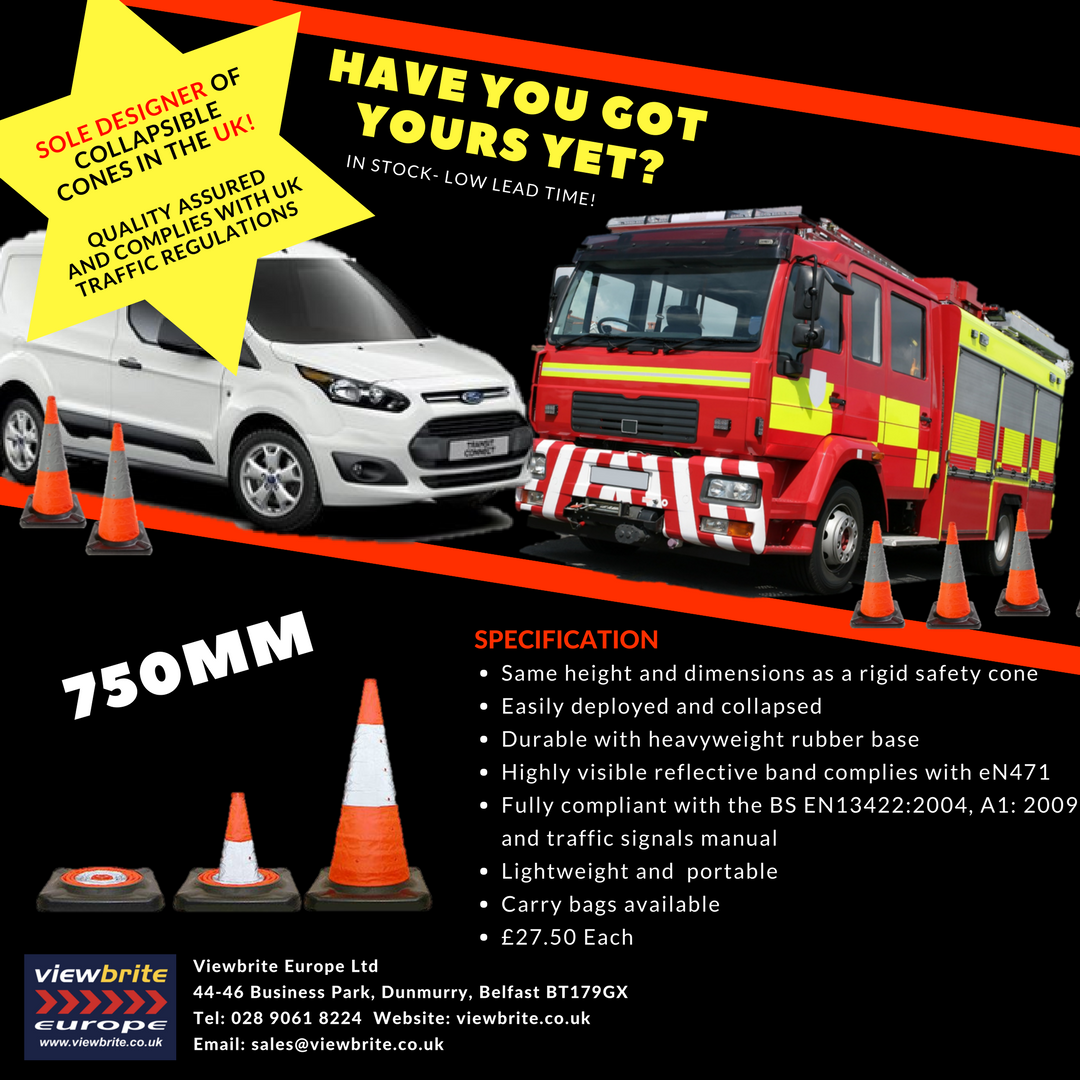 StarInstruments's tweet image. Viewbrite Europe is the sole designer of collapsible traffic cones in the UK- Yes! I know, the sole designer! So, if you want authentic products at competitive prices, they're are the company to contact. 

750mm in Stock! @ViewbriteEurope