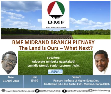 BMF Midrand Branch plenary.