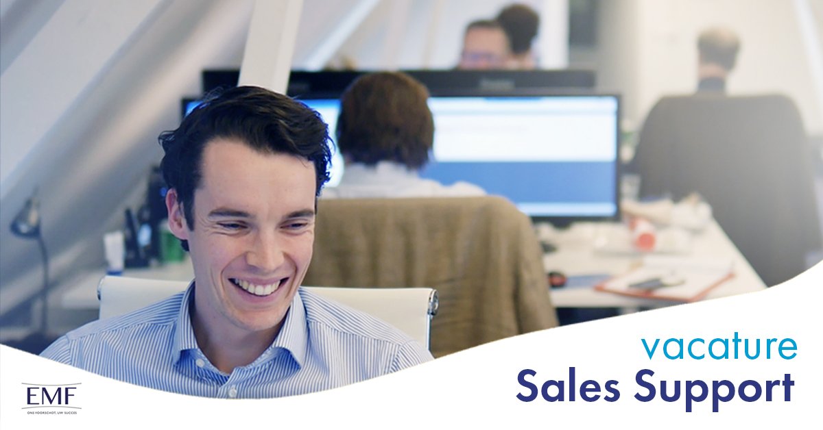 #vacature Affiniteit met #finance en weet je van aanpakken? Als Sales Support Medewerker beheer je klanten, ondersteun je de #sales en leg je contact met ondernemers. Zet je in voor #financiering van het Nederlandse #MKB bij EMF Finance! goo.gl/Bxu9Zk
