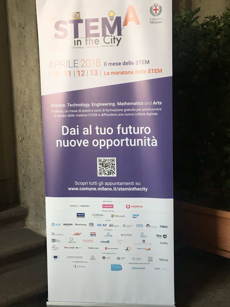 ValoreD's tweet photo. Si conclude oggi la maratona #STEMintheCity del @ComuneMI con confronto su innovazione e lavoro femminile nell’era stem+ a. Tra gli speaker anche nostra presidente @samorima06 Complementi alle assessore @robi_cocco  @cristajani e @Anna_Scavuzzo  per il tutto il lavoro fatto! https://t.co/5u04Eoowjl