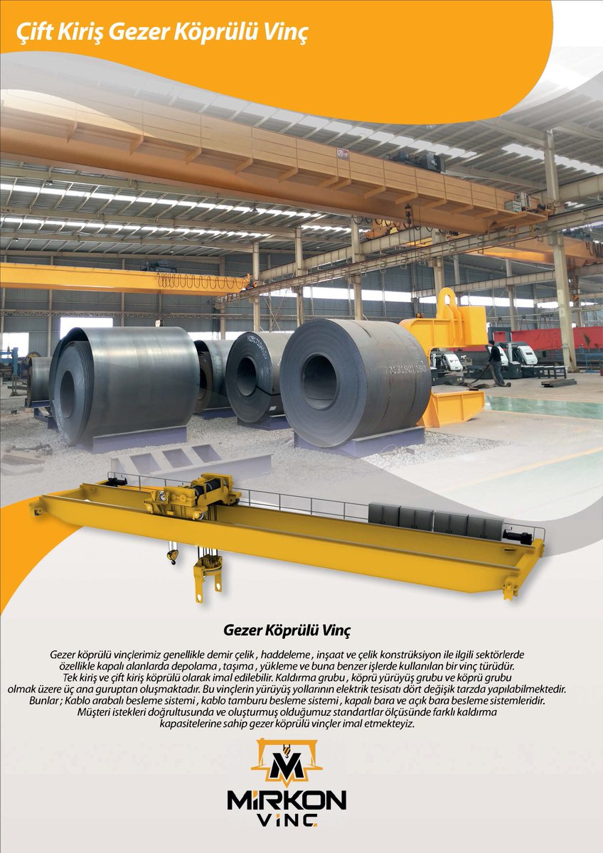 MirkonVinc's tweet photo. #gezer köprülü vinç #crane #vinç #makina #arabalıvinç #köprülüvinç #vinçimalatı #mirkoncrane #girdercrane https://t.co/Yfh4dT9EdV