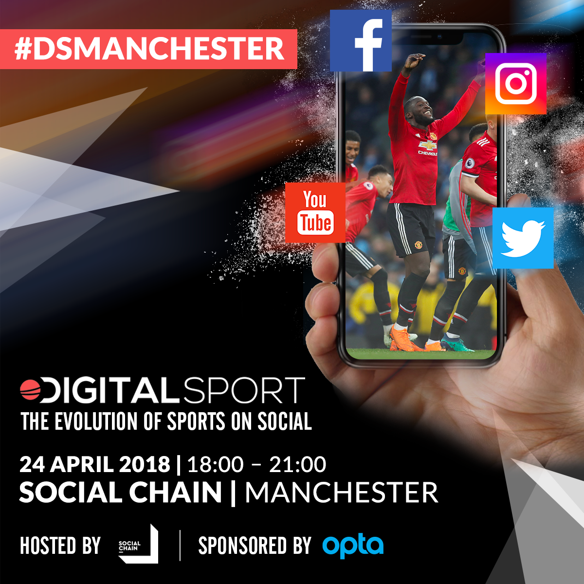 DigitalSportUK's tweet photo. Delighted to welcome @OptaJoe on board as the sponsor for our next #DSManchster event on 24th April at @TheSocialChain. 

Details/booking on https://t.co/cIPrvCthSC
#digisport #sportsbiz #smsports https://t.co/lj1AHch8F0