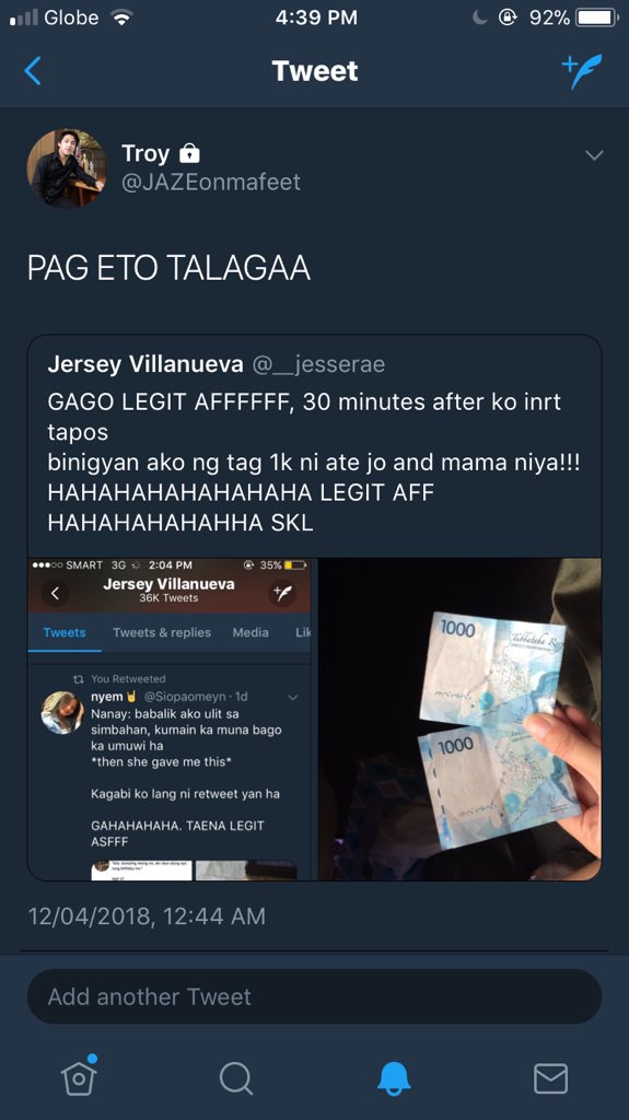 troymuycs's tweet photo. Dad: nak nakahanap ka na ba oto
Me: di pa dad eh
Dad: eto na yung pera, ikaw na bahala

Guysss legit to‼️‼️‼️‼️‼️ ang tagal dumating pera pero eto na ehh!!!

Rt guys super legit promis https://t.co/ael0acDEQQ