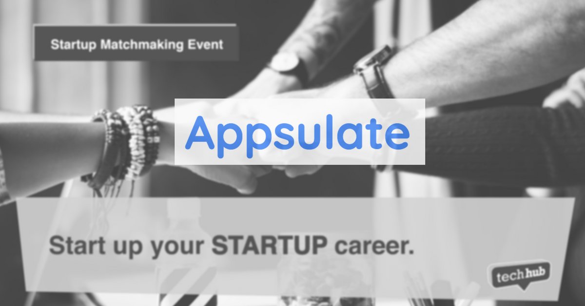 TechHubBuc's tweet photo. Is cybersecurity your thing? Do you want to be part of an international team? On April 19 learn more about how it feels to be part of a #startup. Read #Appsulate's startup profile below and RSVP here → https://t.co/zDCk5MpXfj to save your spot at #StartupMatchmaking event! https://t.co/IE1N14SZGS