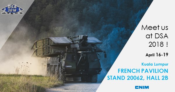 CNIM_Group's tweet photo. [#DSA2018] April 16-19, Discover @CNIM_Group &amp; #Exensor @DSAMalaysia, stand 20062 #FrenchPavillon. See more here: https://t.co/2bUqjJb7rl
#defense #projection #sensors @Gican_InduNav @AsianDef @NavyRecognition @ADTgbp @IHS4DefRiskSec @arm_magazine https://t.co/fhCbBMjKVV