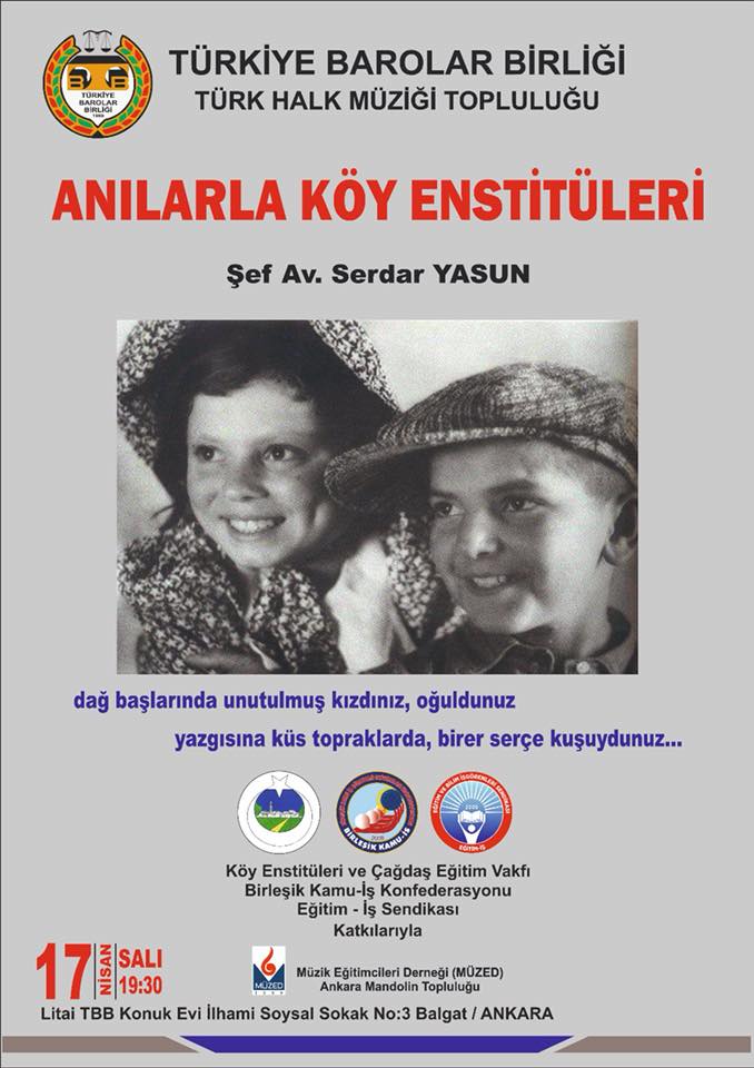 Anılarla Köy Enstitüleri // Anma - ankaraguzeldir.org/etkinlik/anila…
