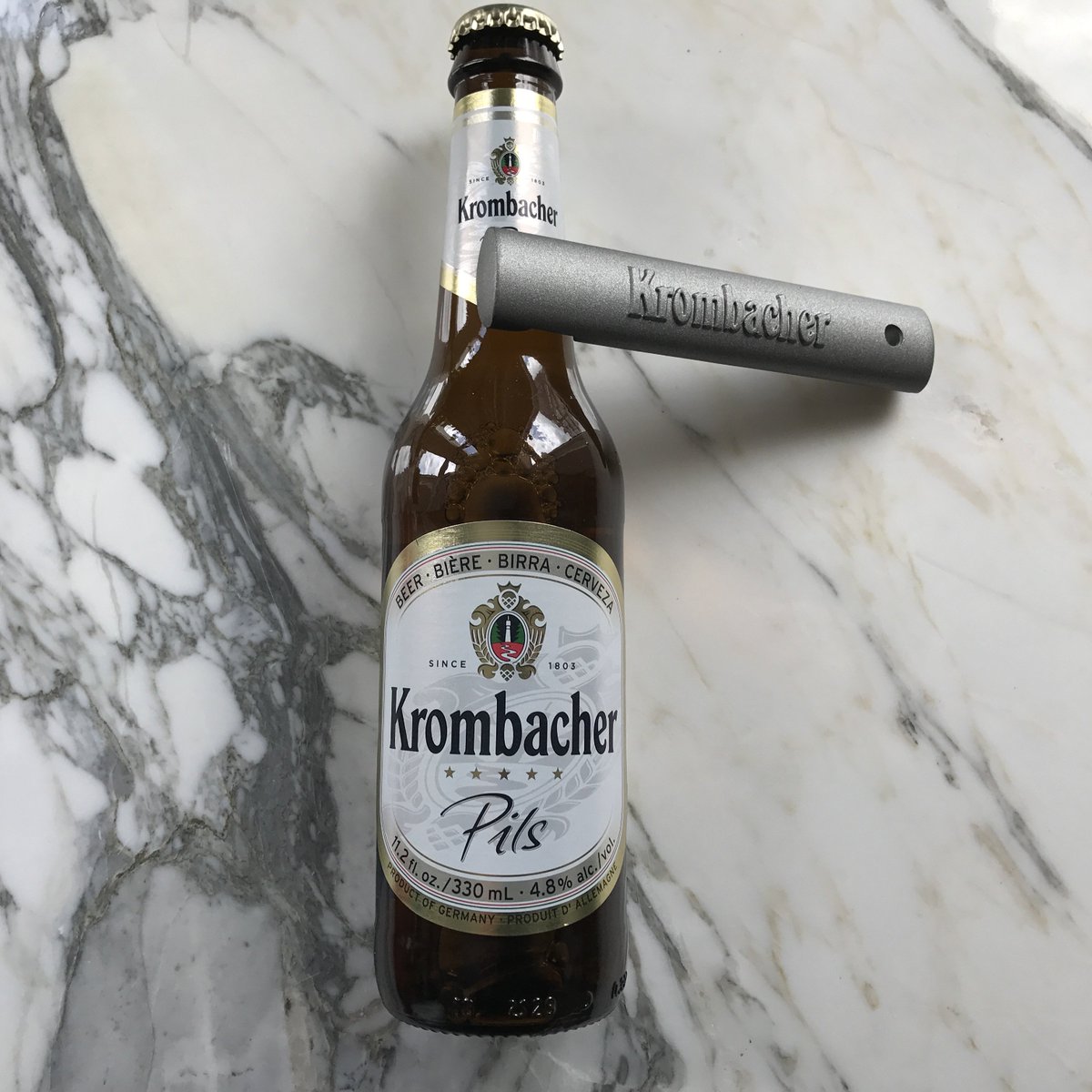 #Win a Krombacher bottle opener in our #competition today! RT and follow to enter and we will choose 3 winners on Sunday at 6pm!
