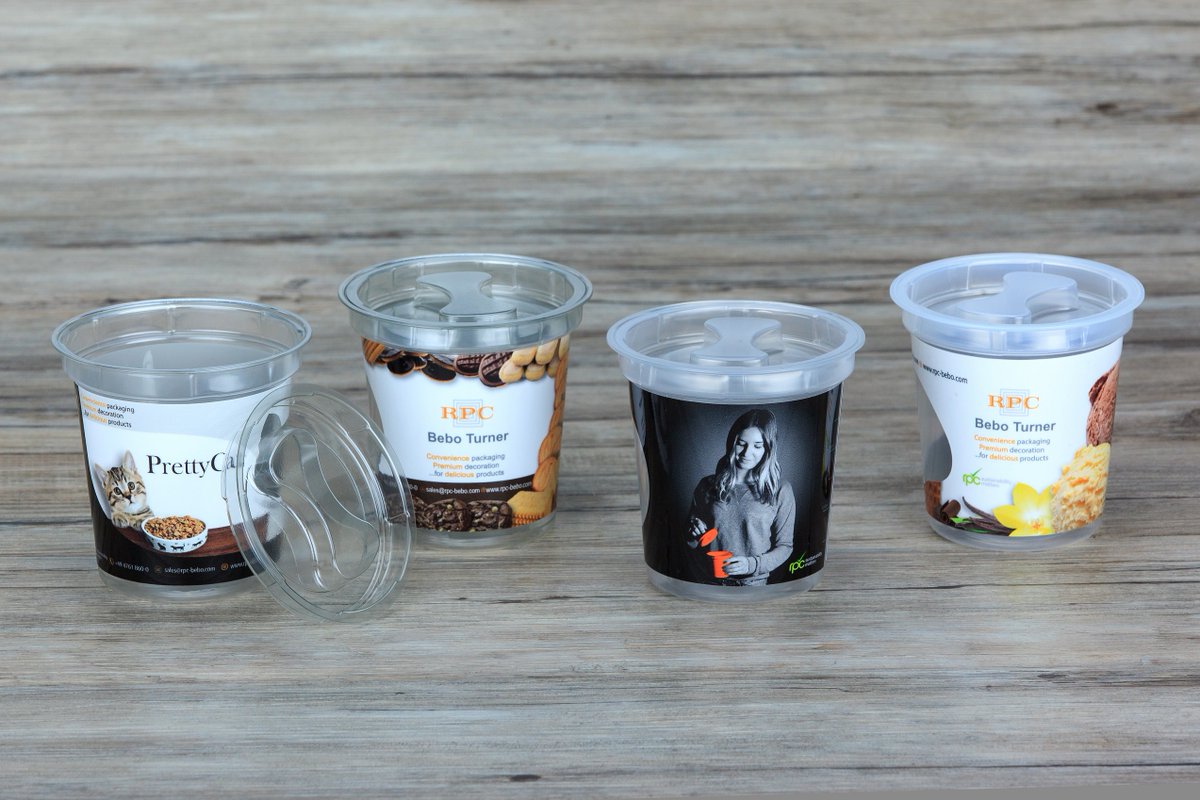 PlasticsWorld's tweet image. RPC Bebo teamed up with toolmaker Marbach to develop this new #thermoform cup with screw-on lid. "Turner" design available in barrier and non-barrier versions, plus IML option. bit.ly/2EHCFvw  @rpcgroup