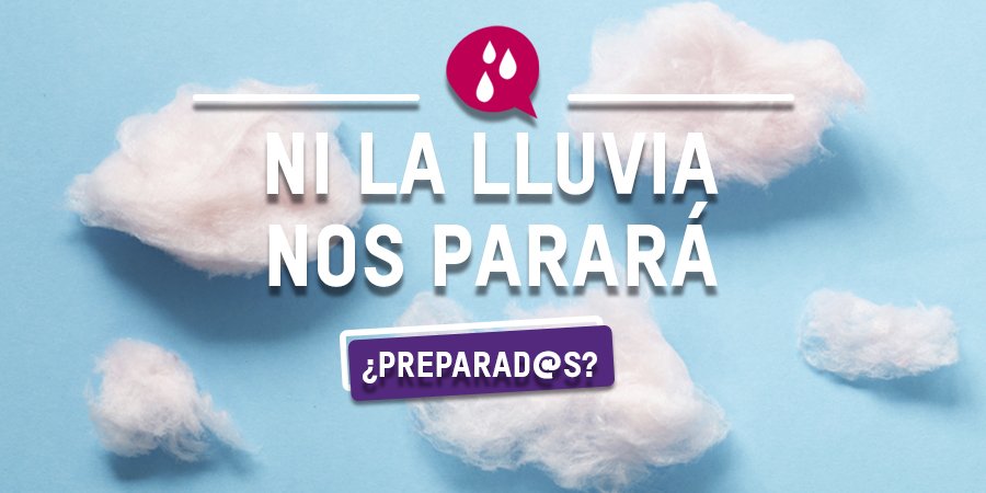 OITrailwalker's tweet photo. Información #Trailwalker2018 Girona 👉Debido a las previsiones meteorológicas, recordad llevad calzado, calcetines de recambio y chubasquero para que la lluvia no nos frene en nuestro desafío.
Y pensad que, aunque salgamos con lluvia🌦️, ¡llegaremos a meta con sol!☀️ https://t.co/dVg36dOnAi
