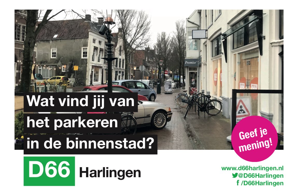 D66Harlingen's tweet photo. Wat vind jij van het parkeren in de binnenstad van Harlingen? We horen graag je mening! Meer info: https://t.co/WRBIgCv0tr #Harlingen #parkeren #d66 #samenkrijgenwehetvoorelkaar https://t.co/tGuFmucix5