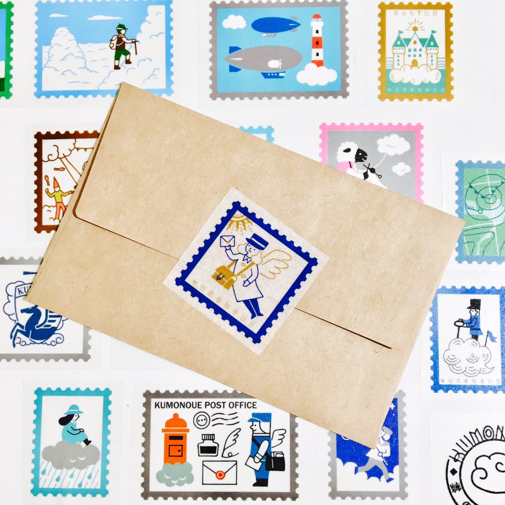 コトラモノラ トゥールズ コトラモノラ 九ポ堂さんの 雲の上郵便局 マスキングテープをアップしました 郵便局で繰り広げられる物語が聞こえてきそうな 切手風のデザインがステキ 1枚ずつ切り取ってシールのように使っても可愛いですよ Ovo