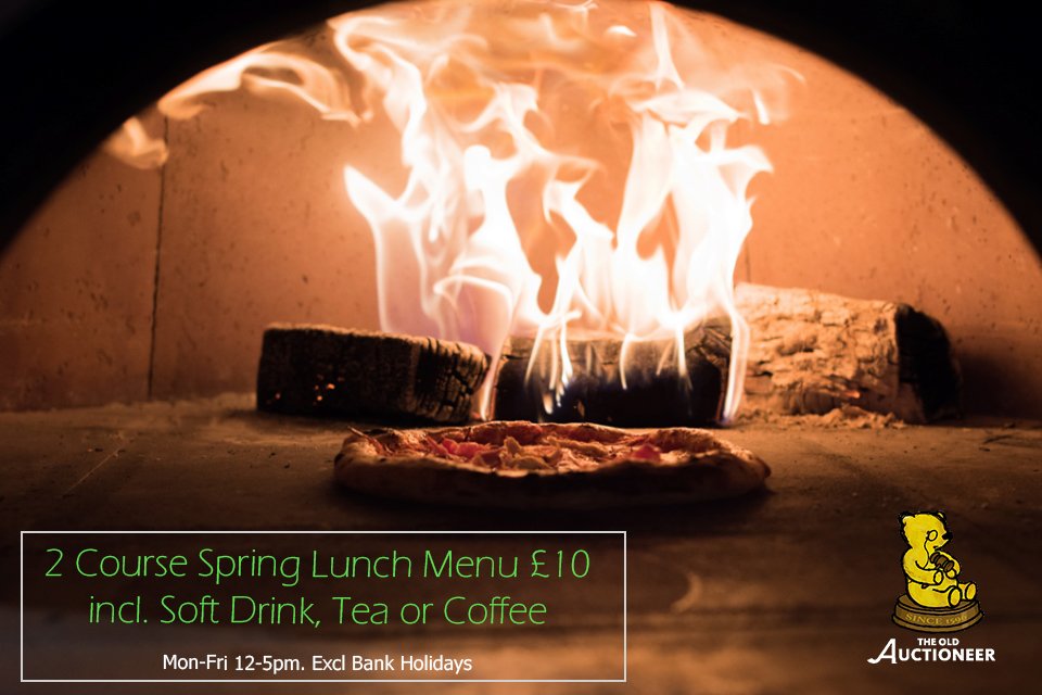 Old_Auctioneer's tweet photo. Our fabulous £10 - 2 Course Spring Menu is well underway, this also includes a Soft Drink, Tea or Coffee! https://t.co/8RoNyERTeU for full menu! https://t.co/YX8hNQbDXb