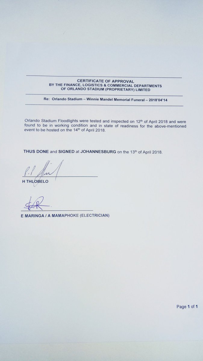 Jess_Menzs's tweet photo. #WinnieMandelaFuneral Orlando Stadium facilities have been confirmed to be in readiness before tomorrows event. @Jacques_SMSA @OfficialSMSA @nirusha1415 @siebie01 @brink_gilfillan @alida_vilj @htlhobelo @victor_gert https://t.co/6E9YCYTKg8