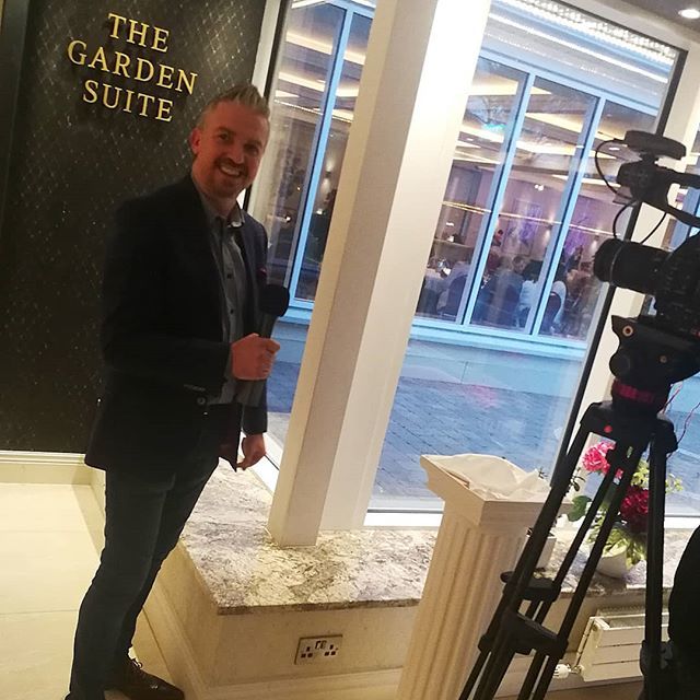 Magee1866's tweet photo. Manager of Magee of Donegal @stephenharron speaking on camera about the wonderful new Garden Suite at @harveyspoint yesterday at the official opening #Magee1866 #GardenSuite #MeetInDonegal #BeCool #HarveysPoint https://t.co/PbAkjl28Jx https://t.co/k7jMrAynKm