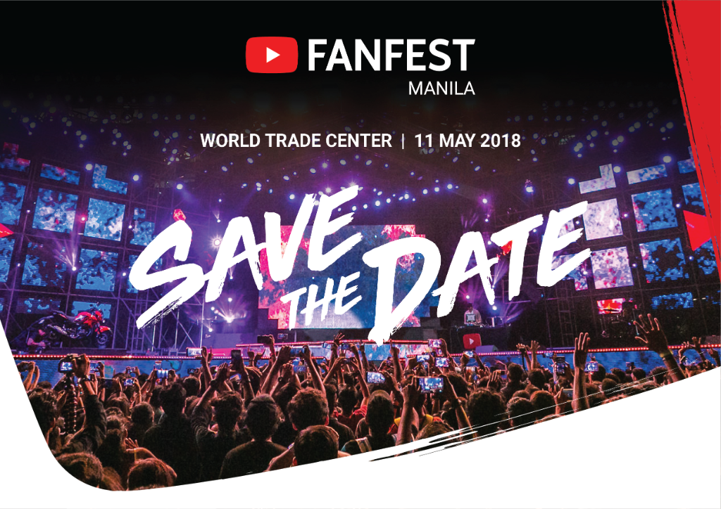 Manila, save the date because #YTFFPH is here to save the day 🇵🇭 YouTube FanFest is coming to you on May 11! Watch this space for deets and how to snag tickets 🙌