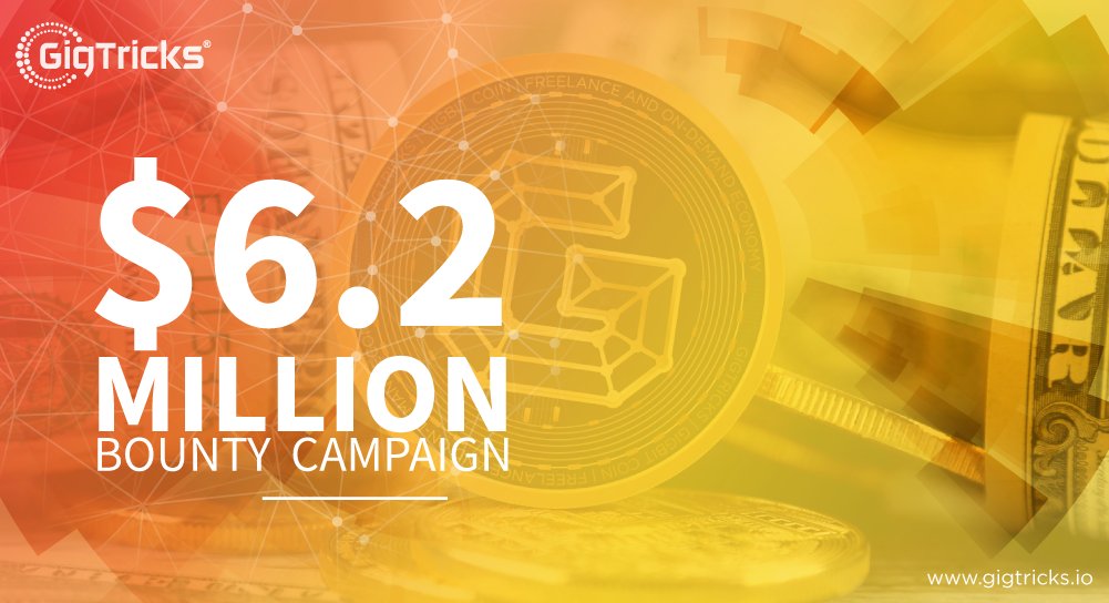 gigtricksglobal's tweet photo. The Hype is Huge - GigTricks is all set to launch $6.2 Million Bounty Campaign
Read the full story here: https://t.co/UlCva8LO3n 
#Campaign #ICO #Blockchain #Crypto #GigBitToken #GigTricks https://t.co/w2B0NoPi7q