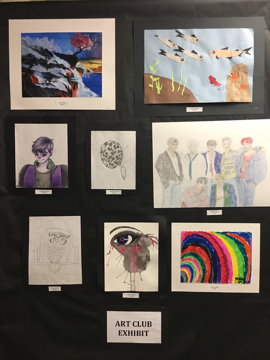 lgettleman103's tweet photo. Another great display of work from the DW art club! #engage103 #artclub https://t.co/xrhvWfAuqE