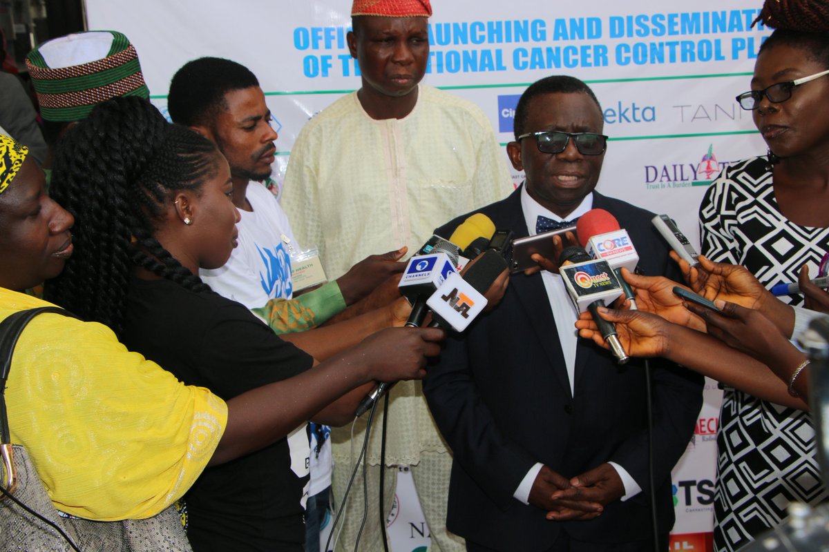 IsaacFAdewole's tweet photo. The Cancer Control Plan is a product of extensive cross-sectoral collaboration involving the government, public health professionals and physicians in academia, bilateral and multilateral organizations and civil societies. https://t.co/ahimlw8gac