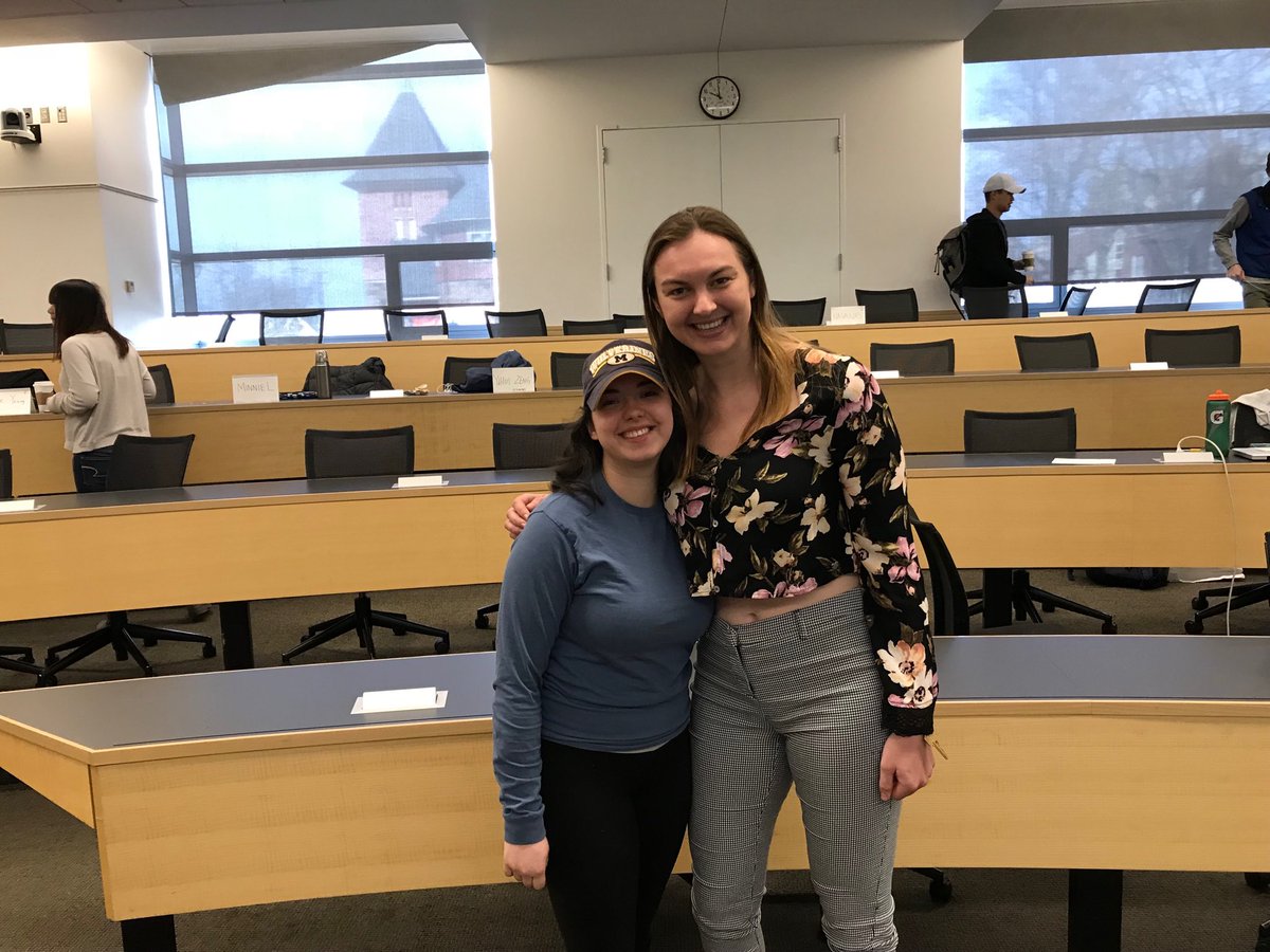 tdacko's tweet photo. The top two students, as voted by their classmates in my ENTR 490 entrepreneurial class. Haley Zapolski and MaryRose Clark. #umcfe https://t.co/6WoUIRegvG