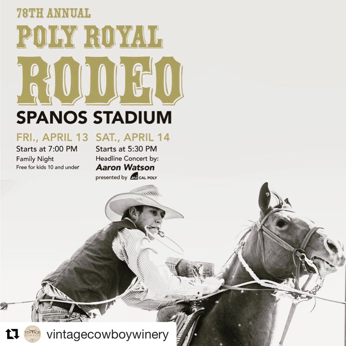Tonight is the 1st performance of the 78th Annual Poly Royal Rodeo at 7 PM! Bring your family and come enjoy the rodeo! Get your tickets at tickets.calpoly.edu