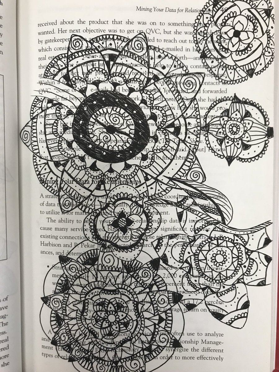 MsMakART's tweet image. Student work at @MonroeHS_NC these are #zendoodles