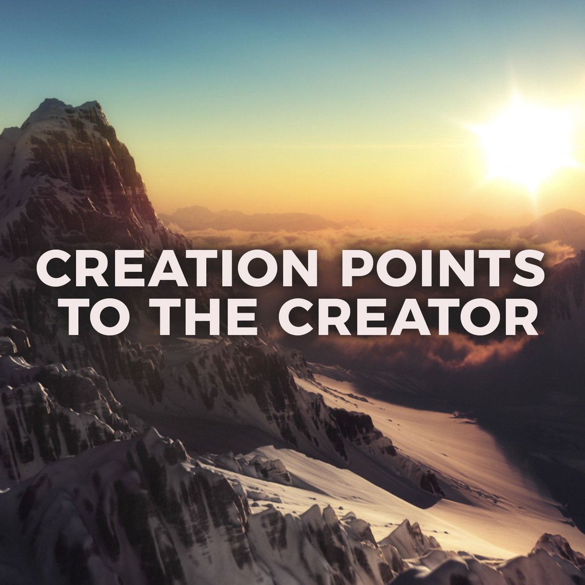 centralmsm's tweet image. Creation points to the Creator. #BottomLineWeek1 #KnowGodSeries #MSM