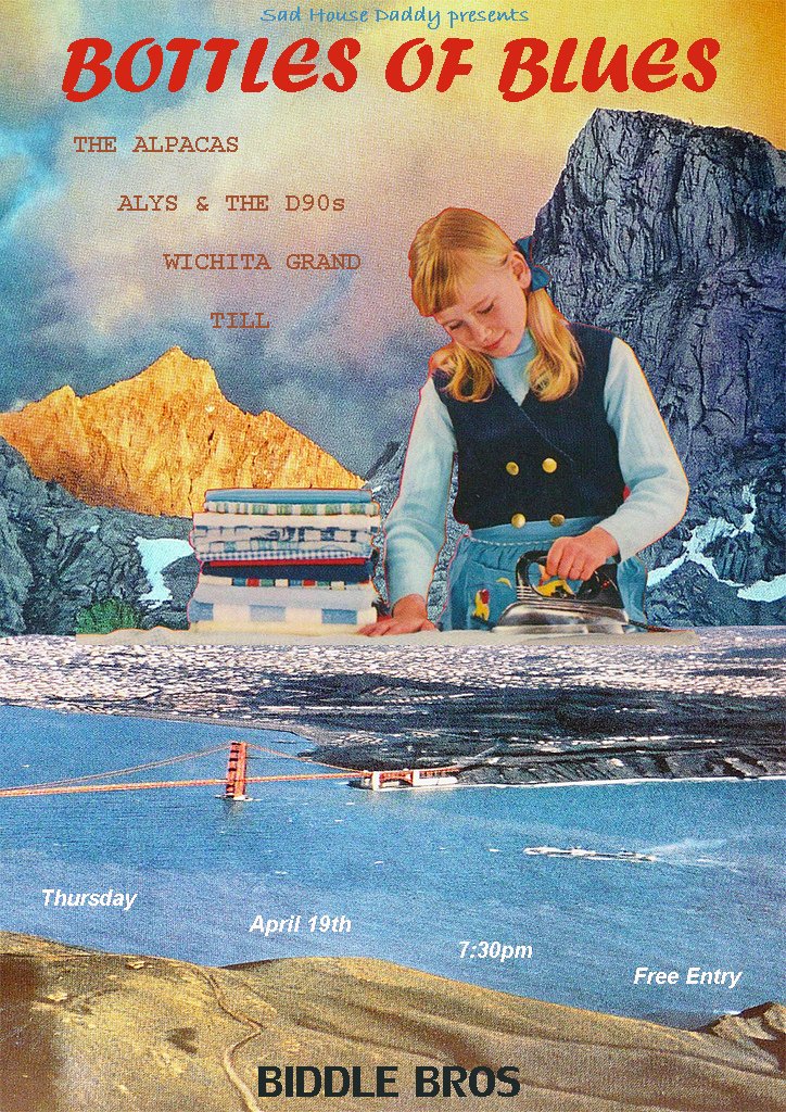 Our weekly Bottles Of Blues at <a href="/BiddleBros/">Biddle </a> next Thursday features:

ALYS &amp; THE D90s <a href="/AD90s/">Alys and the D90s</a>
THE ALPACAS <a href="/LasAlpacas/">The Alpacas</a> 
WICHITA GRAND 
TILL

7:30pm, free entry as always!
facebook.com/events/5627781…

#livemusic #freeentry #Hackney #gigs #Clapton #bottlesofblues #eastlondon