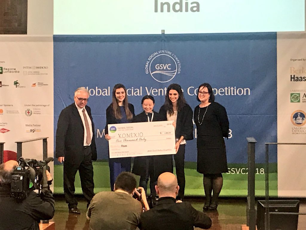 GSVC's tweet image. Quick pitch award goes to Konexio from France! Congrats!!! #GSVC2018 @GsvcItaly @ALTIS_Unicatt