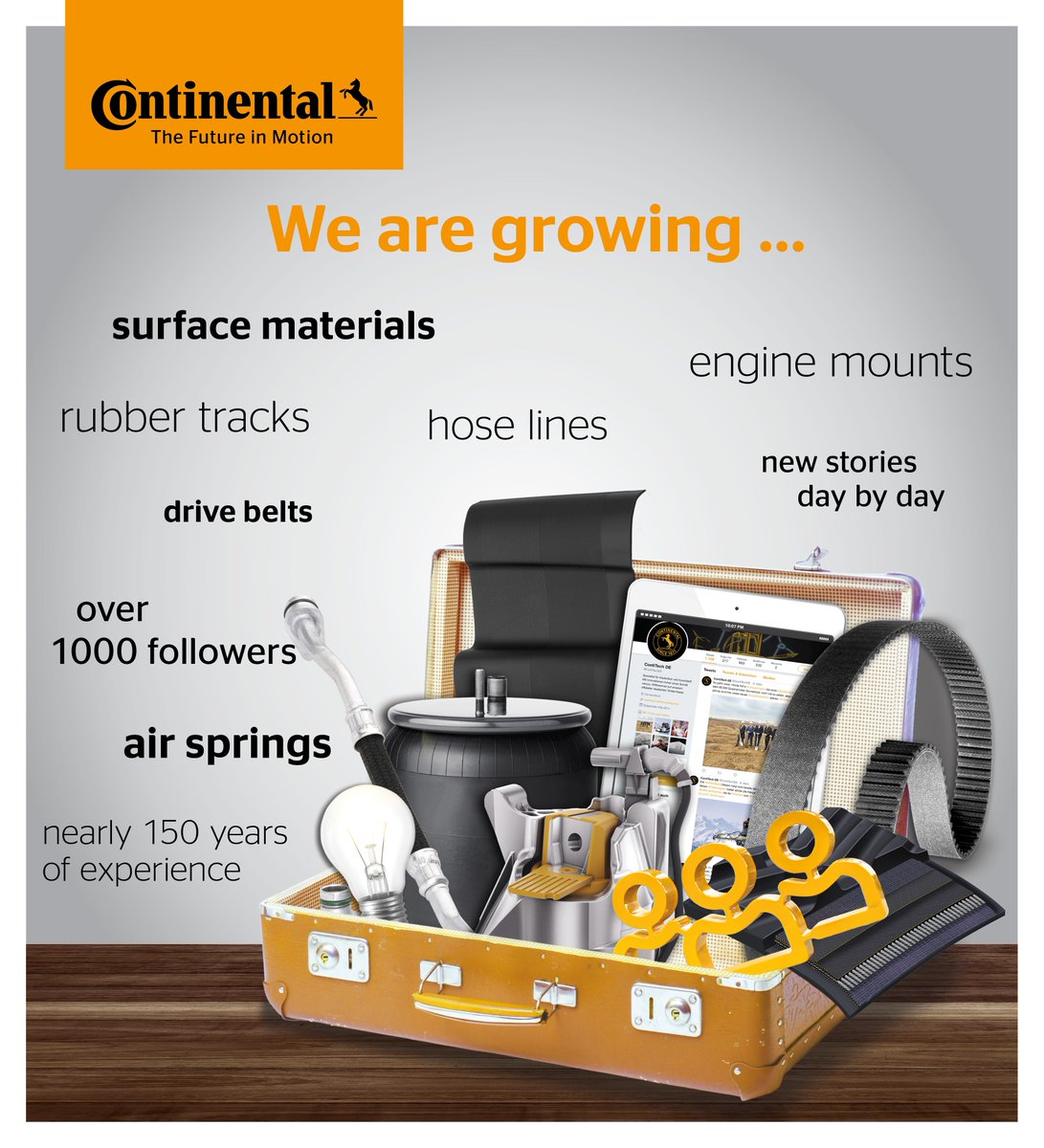 Conti_Industry's tweet photo. We finally made it: Having arrived from our former @ContiTechDE channel, we have now found a new home here. So let`s unpack our suitcase... #CTmoves #CTIntern https://t.co/13RDV5pb3k