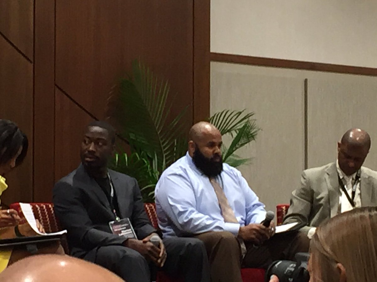 drridpath's tweet photo. @MarcusLattimore joining @drabimper   At #csri2018. Marcus is a very impressive young man who knows athletics can be an impetus to success but is not the end all be all. https://t.co/aWDoavPWSY