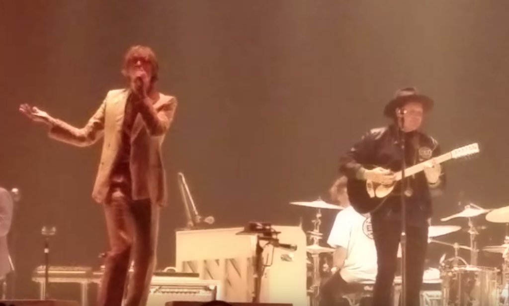 SPIN's tweet photo. Watch Arcade Fire perform “Cunts Are Still Running the World” with Jarvis Cocker https://t.co/4iFFIgebe7 https://t.co/gmdg8iq5cY