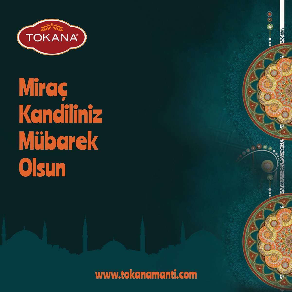 Miraç Kandiliniz Mübarek Olsun. #Tokana #miraçkandili #kandilinizmübarekolsun bit.ly/2ISymjn
