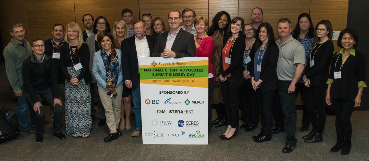 PeggyFund's tweet photo. Thank you to our 2018 Summit Sponsors @Merck @CepheidNews @BDandCo @TOMIMist @pewtrusts @SeresTX @finch_tx @Rebiotix @ConsureMedical for helping us make history with the largest gathering of #cdiff advocates ever! #cdiffsummit #Antibiotic #fightcdiff https://t.co/FohI9yYY0e