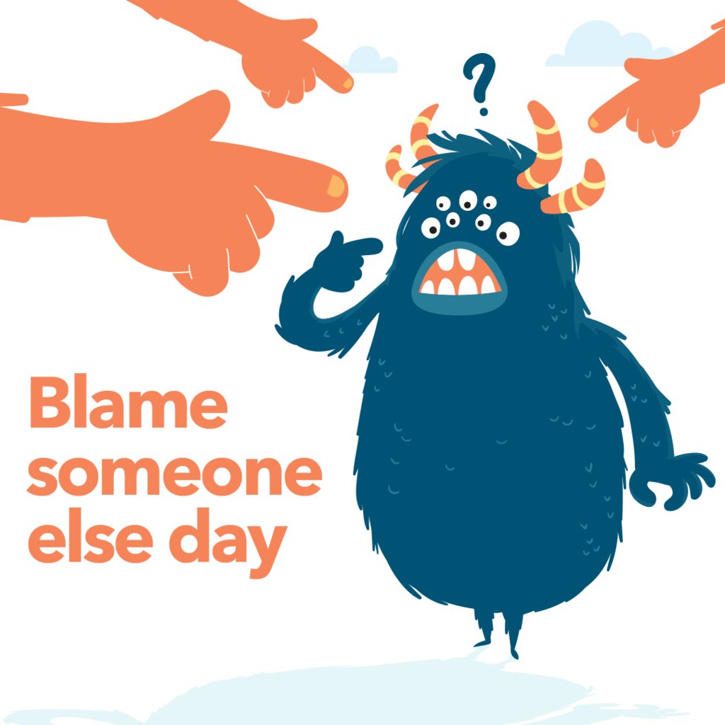 Today is #NationalBlameSomeoneElseDay Who are you blaming for all the right reasons? Send a free eCARD 'celebrating' this momentous day in history.