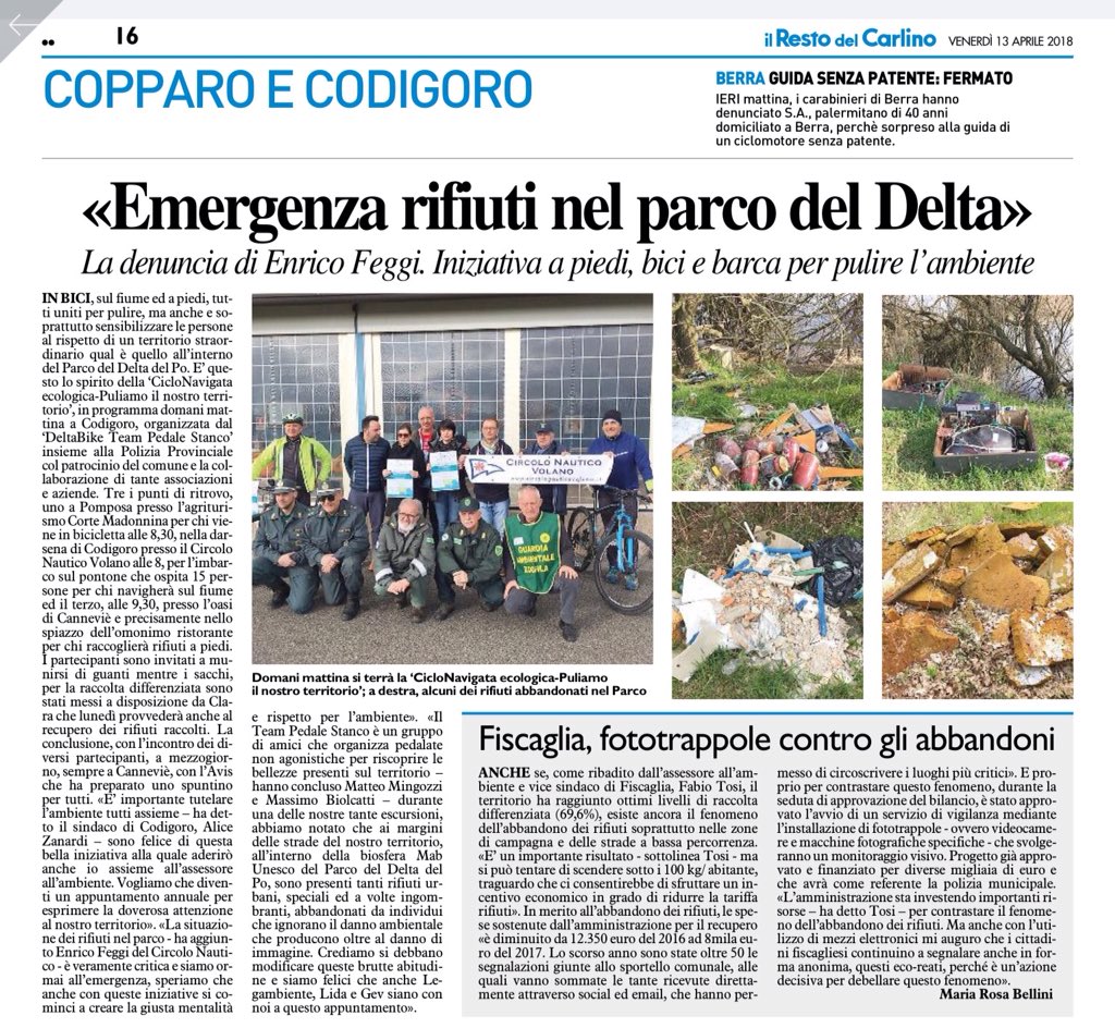 MBiolcatti's tweet photo. #ciclonavigata #cannevie #pomposa #rifiuti https://t.co/OyTGpLYuEb