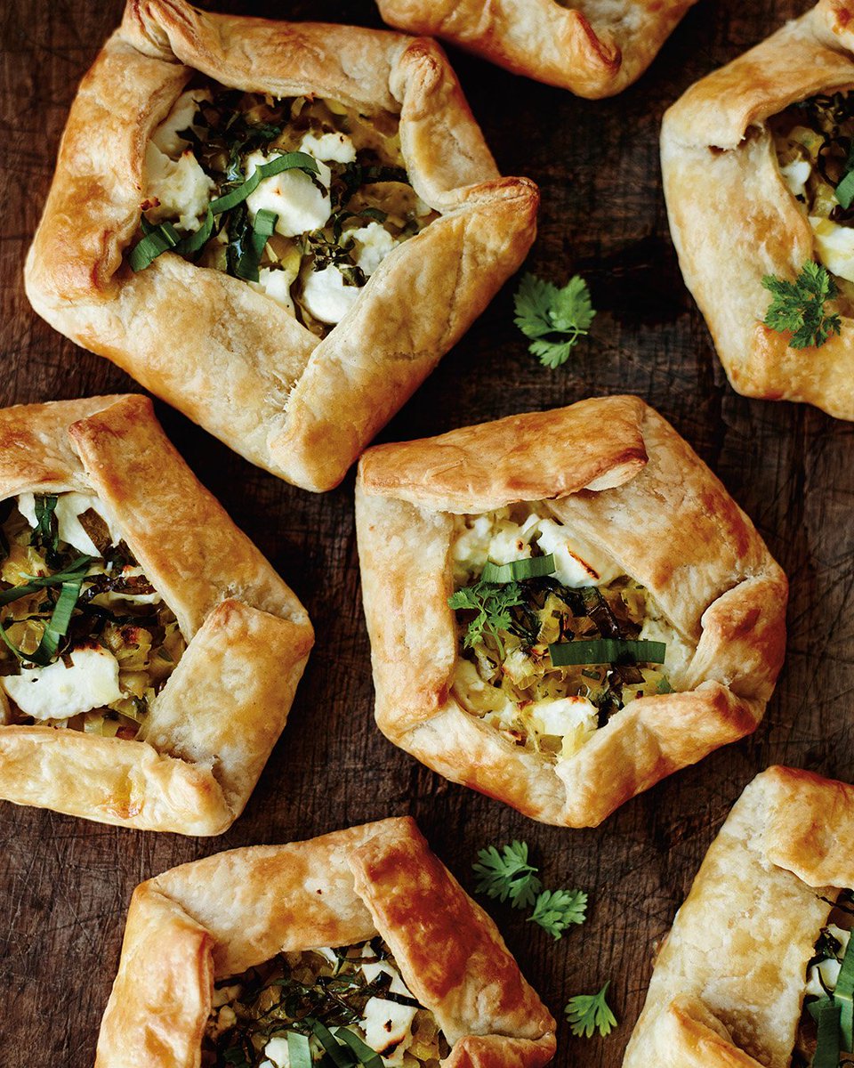 ABRAMSbooks's tweet photo. Rustic and beautiful, @thecooksatelier's baby leek galettes with goat cheese and wild garlic are a wonderful beginning to a spring lunch. #TheCooksAtelierCookbook #RecipeFriday https://t.co/9FmKxMPaQk https://t.co/Kp5qlywqkC