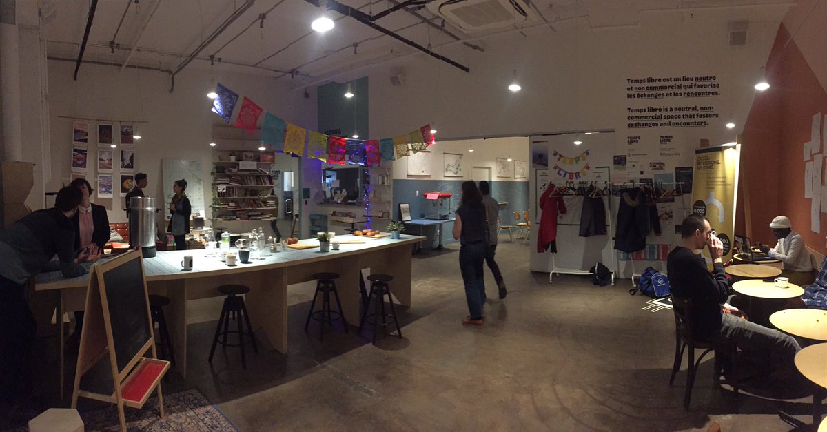 _SuzyFlies_'s tweet photo. @cooptempslibre par @espaces_temps lieu magique ouvert intelligent de coopération  #rencontres #coworking #garderie Mile End #Montreal https://t.co/HTtzIGm47T