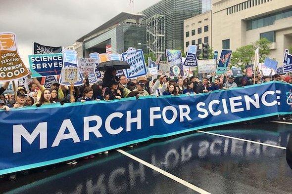 sciam's tweet photo. The March for Evidence: Scientists and many others are frustrated by public decisions based on ideology or wishful thinking https://t.co/UoWqpwiOnK https://t.co/HgTREeVxqf