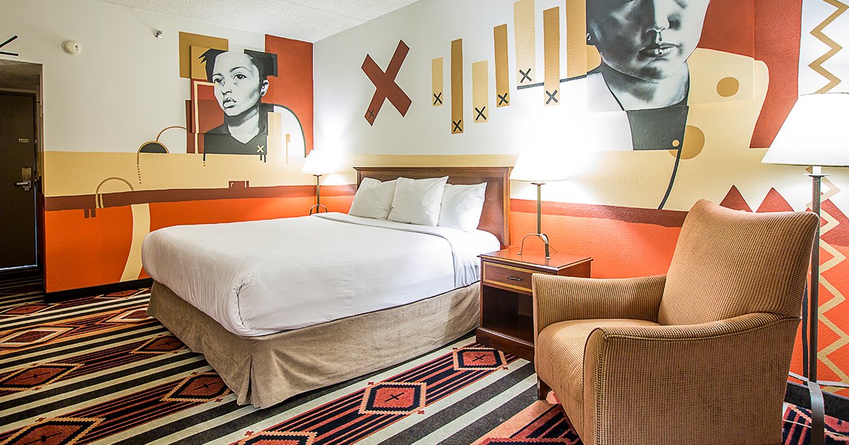 "...deep roots in tribal culture and traditions." Discover why the <a href="/travelchannel/">Trvl Channel</a> selected Nativo Lodge as one of the most inspiring hotels in the U.S. #nativolodge #heritagemoments

10 Inspiring Hotels That Bring Street Art Inside »» bit.ly/2HvZUvn