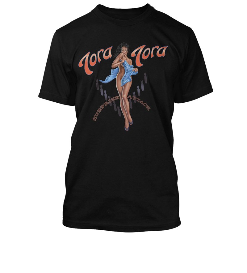 Rightrock's tweet photo. We're at it again, this time with @ToraToraRocks Check out the classic Surprise Attack guys tees and ladies tanks that are in production and ready to order! https://t.co/Y617aXZCVU https://t.co/CihpJWTwUB