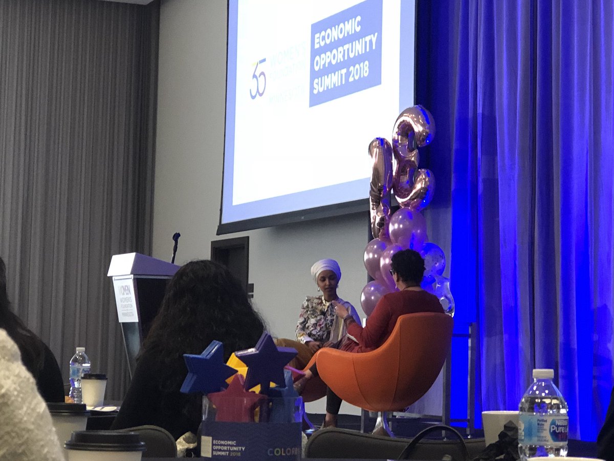 alwayszeb_'s tweet photo. @899KMOJ Lissa Jones says to @IlhanMN “I recognize your Queendom 👑” at the Economic Opportunity Summit - Queens recognize Queens👸🏽👸🏽🙌🏽✨#changeculture https://t.co/RWiuXzmx4S