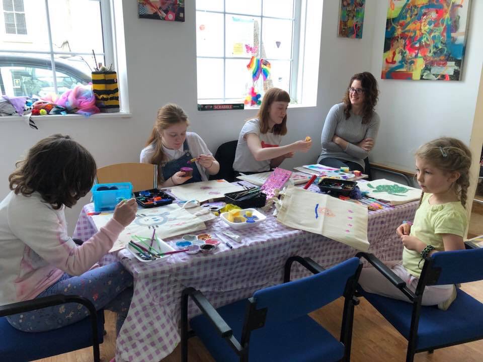 SusStarEB17's tweet photo. Fab #ecocraftclub today some lovely #bagdecorating and creative work well done and huge thanks to all who came along #create #explore #share https://t.co/zStFKYcb6l