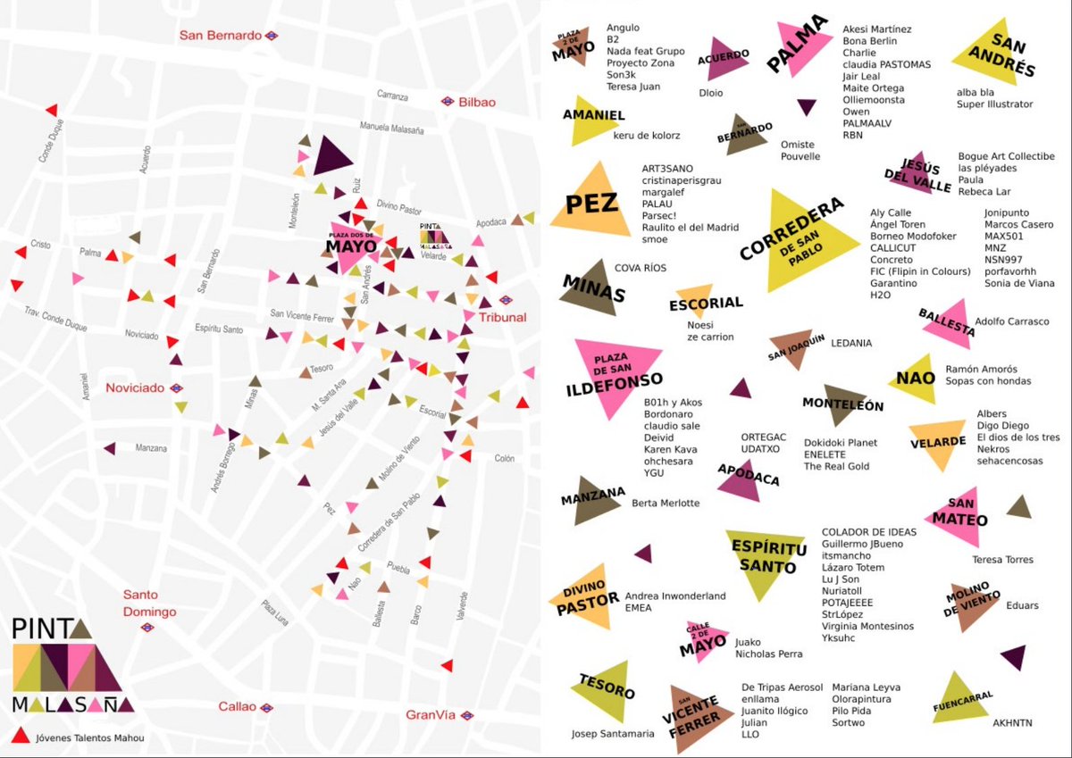 MADRID's tweet photo. Este domingo vuelve Pinta Malasaña, un maratón de arte urbano en el que 100 artistas decorarán 100 espacios al aire libre. https://t.co/CULCYo1urL https://t.co/7CPN2TVwYm