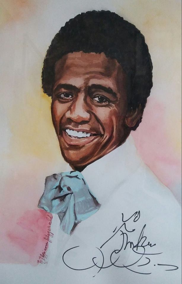  He was given my pencil and he signed my watercolor. <3 HAPPY BIRTHDAY, REVEREND AL GREEN! 