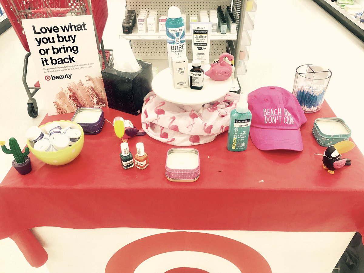 TheRivBtyQueen's tweet photo. T1753 is ready for summer!!! Are you? Stop by this weekend to sample some amazing summer products! #target #targetbeauty #summertime #protectyourskin #sampletime @OneEyedLance @4everettMark @ContrucciJoe https://t.co/F1yTA2D7Jt