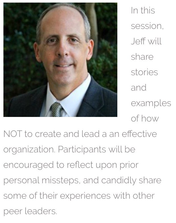 SIMInt's tweet photo. 6 Proven Ways to be a Rotten Leader and Wreck your Career - @lamtechnology's Jeff Lovejoy shares stories and examples of how NOT be create and lead an effective organization - 10:45 in Dallas D1 https://t.co/zHKR2QWHkg
