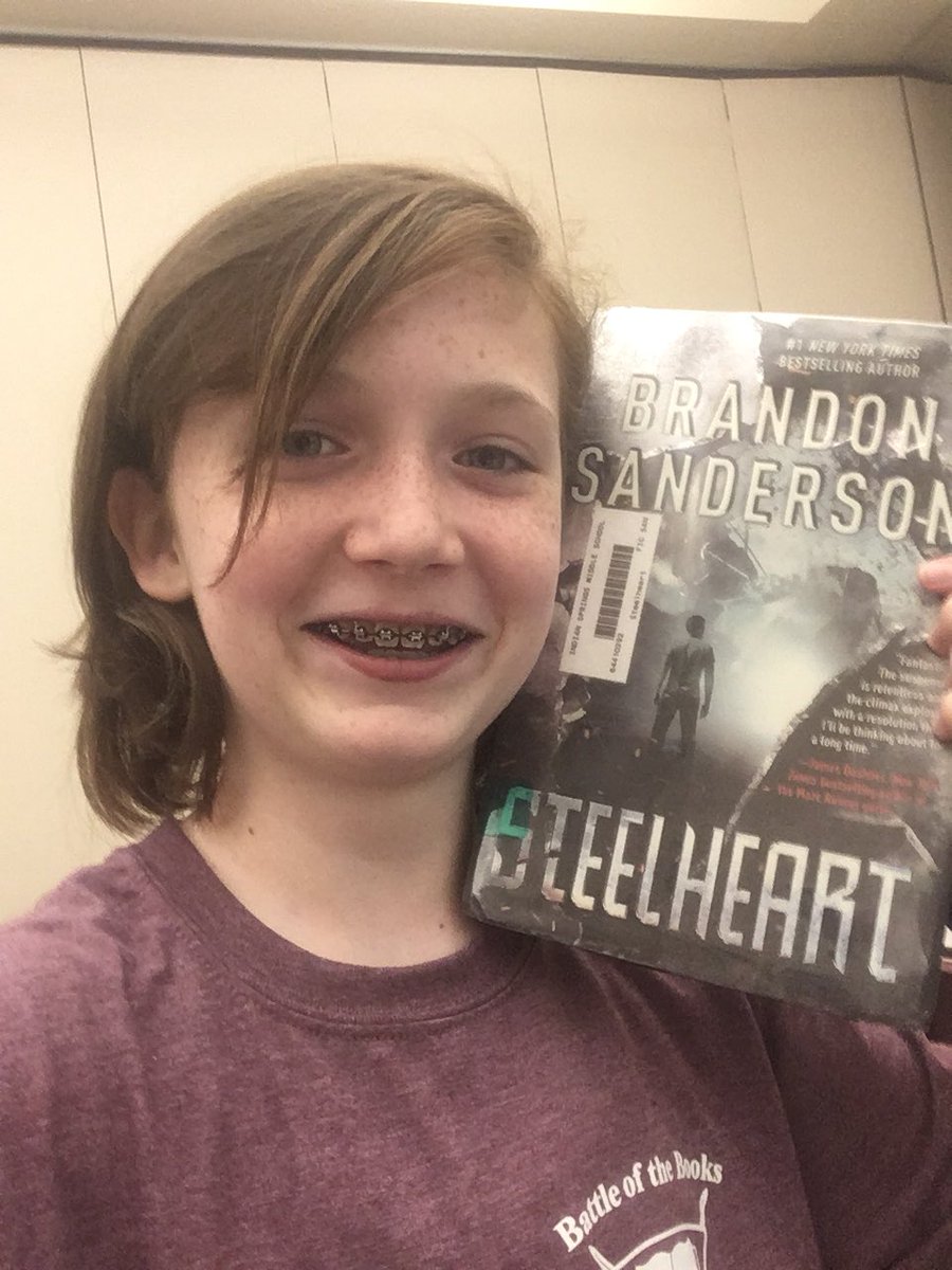 Team ISMS: favorite book for #KISDBookBattle18!  Ready to Dominate. <a href="/BrandSanderson/">Brandon Sanderson</a> #kisdlibraries #EagleNation